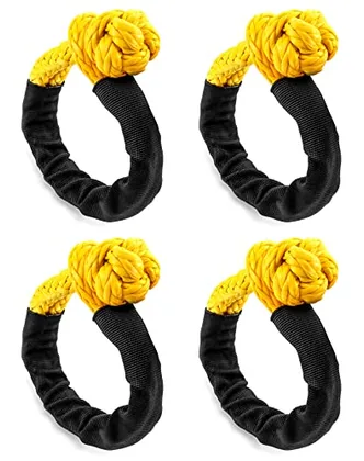 QWORK Synthetic Soft Shackle for Road Towing Sailing ATV Truck