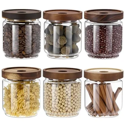 QWORK Glass Storage Jars