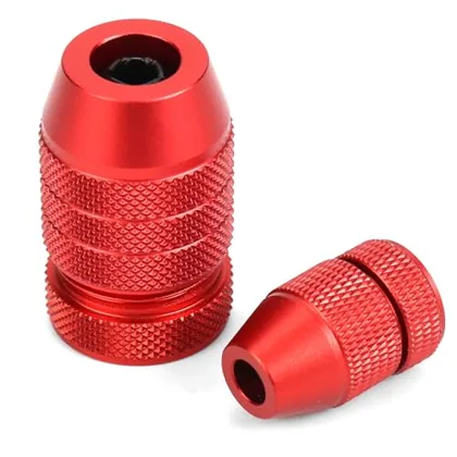 QWORK High Precision Aluminum Alloy Drill Depth Stop for Drill Bits