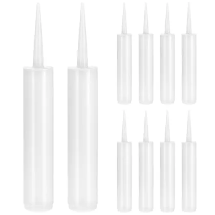 QWORK Empty Caulking Sealant Tubes - 11 Oz Capacity Each