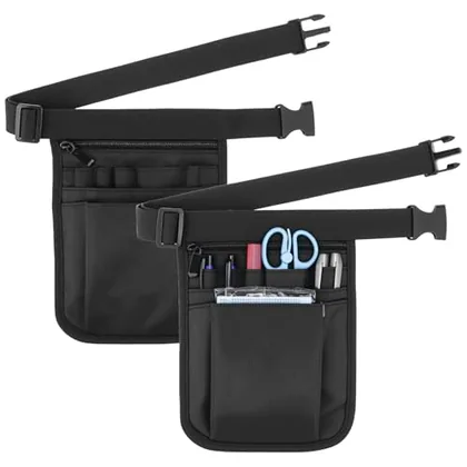 QWORK Utility Waist Pouch Bag for Women Men