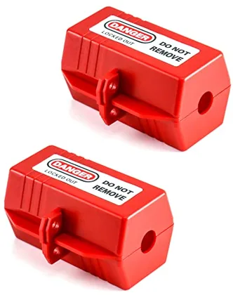 QWORK Polypropylene Plug Lockout Device for Lock Out Tag Out