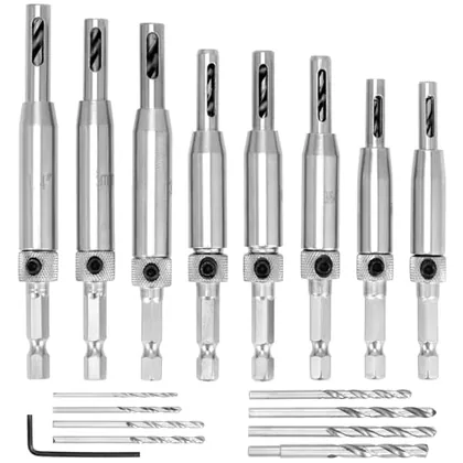 QWORK Self Centering Drill Bit Set