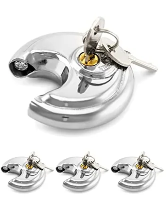 QWORK Keyed Alike Disc Padlock