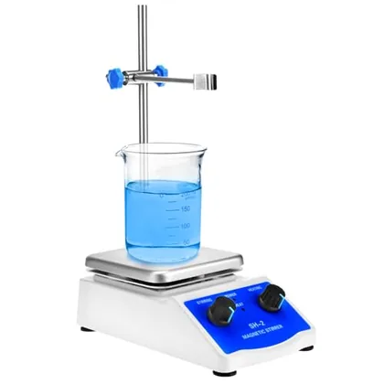 QWORK Magnetic Stirrer Hot Plate Mixer with 1000ml Capacity