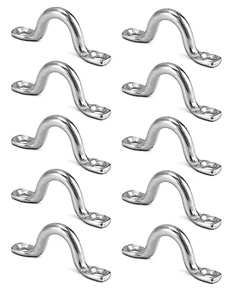 QWORK Durable Stainless Steel Boat Top Eye (Pack of 10) - 3/4 in Deck