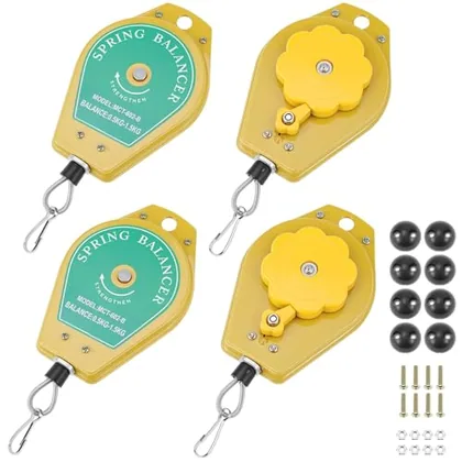 QWORK Non-Ratcheting Spring Balancer 0.5-1.5 kg - Adjustable Tension