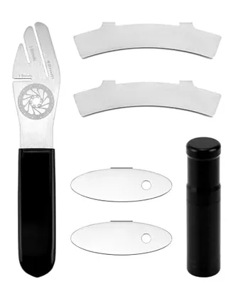 QWORK Bicycle Disc Rotor Truing Fork Repair Tool Kit