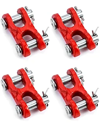 QWORK 3/8 Inches Twin Clevis Safety Chain Repair Links