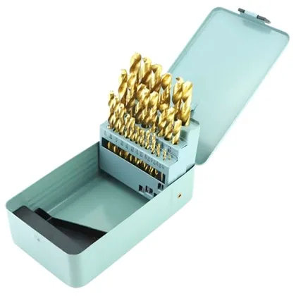 QWORK 29Pcs Cobalt Drill Bit Set