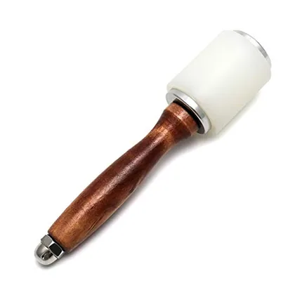 QWORK 8inch Leather Carving Hammer