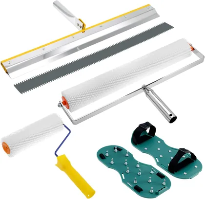 QWORK Self-Leveling Cement Tool Kit
