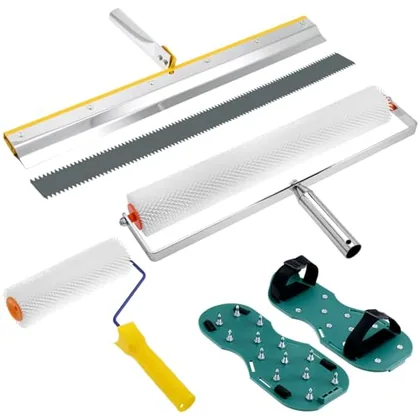 QWORK Self-Leveling Cement Tool Kit