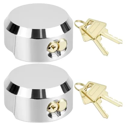 QWORK 2 Pack Hidden Shackle Padlock