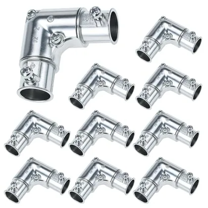 QWORK 1/2 Inch EMT Conduit Fittings Inside Corner Pull Elbow