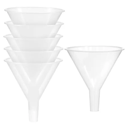 QWORK Plastic Funnels with Long Spout