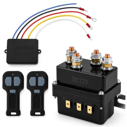 QWORK 12V Wireless Winch Control Kit - 500A Relay