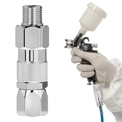 QWORK Sprayer Joint 1/4-Inch High Pressure Airless Spray Gun Hose Swivel