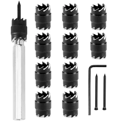 QWORK 13-Pack Spot Weld Cutter Set Double-Sided