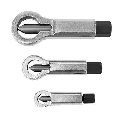 QWORK 3 Set Nut Screw Splitter Set Nut Remover Tools