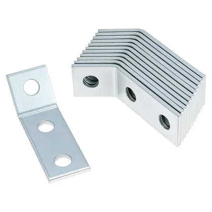 QWORK 12 Pack 135° Inside Angle Brackets - 3-Hole Connectors for 1-5/8
