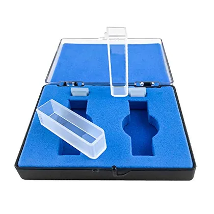 QWORK 3/8 in Cuvettes Quartz for Spectrophotometer
