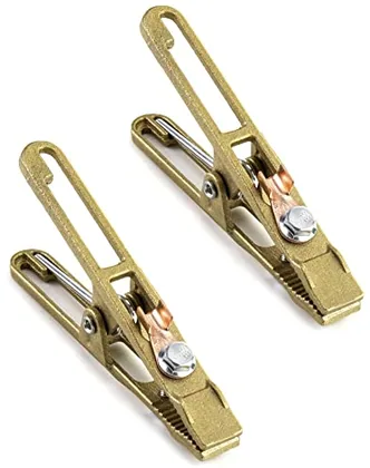 QWORK Brass A-Shape Earth Clamps