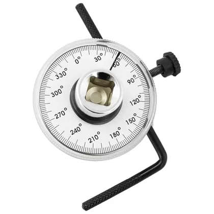 QWORK Torque Wrench Angle Gauge Tool