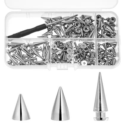 QWORK 100 Pcs Metal Tapered Rivet