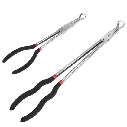 QWORK Offset Spark Plug Boot Removal Plier - 5/8 in Opening