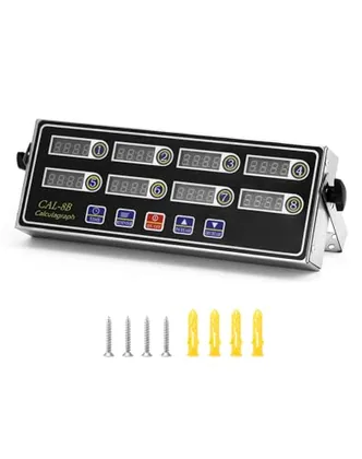 QWORK Digital Kitchen Timer - 8-Channel Multi-Timer