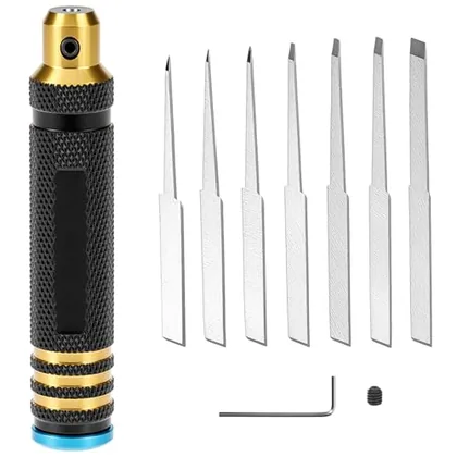 QWORK Model Scriber Resin Carved Scribe Line Scribing Tool