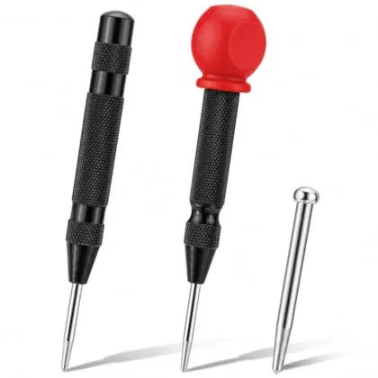 QWORK 2PCS Automatic Center Punch