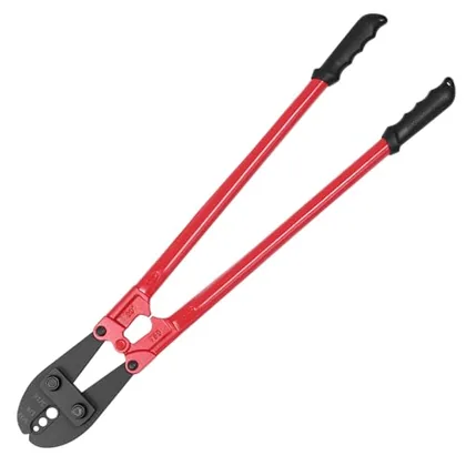 QWORK Hand Swager Crimping Tool 30 in - for Aluminum & Copper Sleeves on