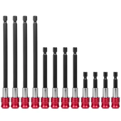 QWORK Magnetic Drill Bit Extension Set