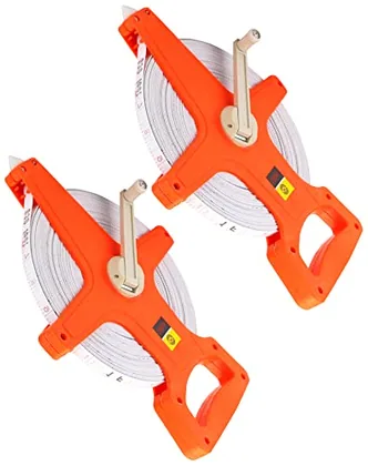 QWORK 1/2 in x 330' Fiberglass Tape Measure