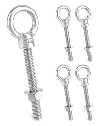 QWORK 316 Stainless Steel Machinery Eye Bolt with Shoulder