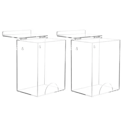 QWORK 2 Pack Acrylic Dispenser for Hairnet
