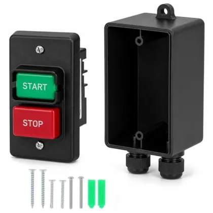 QWORK Single Phase On/Off Push Button Switch