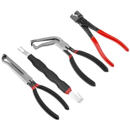 QWORK Electrical Disconnect Pliers Set - 8 in Fuel Line Petrol Clip