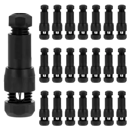 QWORK 22Pack Low Voltage Waterproof Landscape Light Cable Connectors