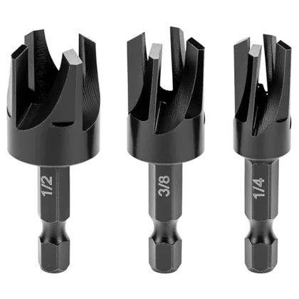 QWORK Tapered Plug Cutter Set